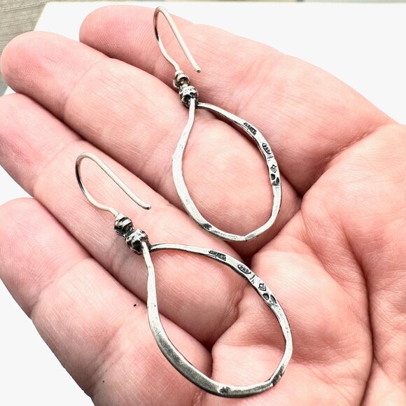 Silpada Womans Earrings Sterling Silver Chandelier Pierced W1551 Lasso Loop - Picture 3 of 4